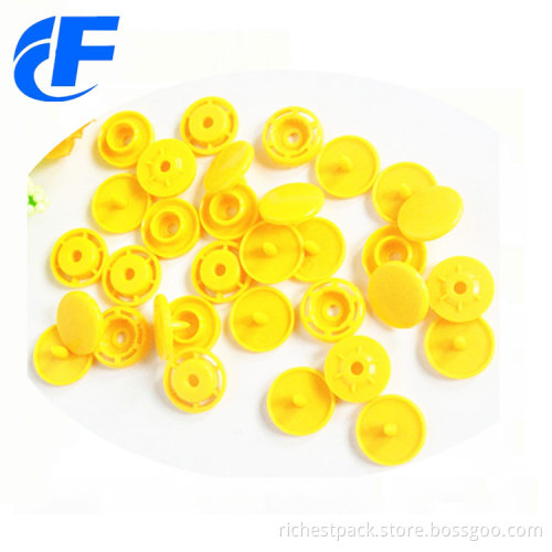 Round shape plastic  snap button non-woven bags